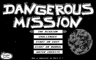 Dangerous Mission atari screenshot